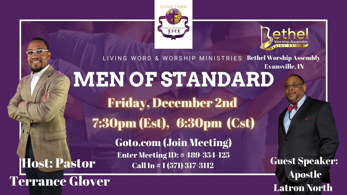 LivingWordVA's tweet photo. JOIN US TONIGHT!!!!!!  #MenOfStandard https://t.co/Pr0aEi0ZlW