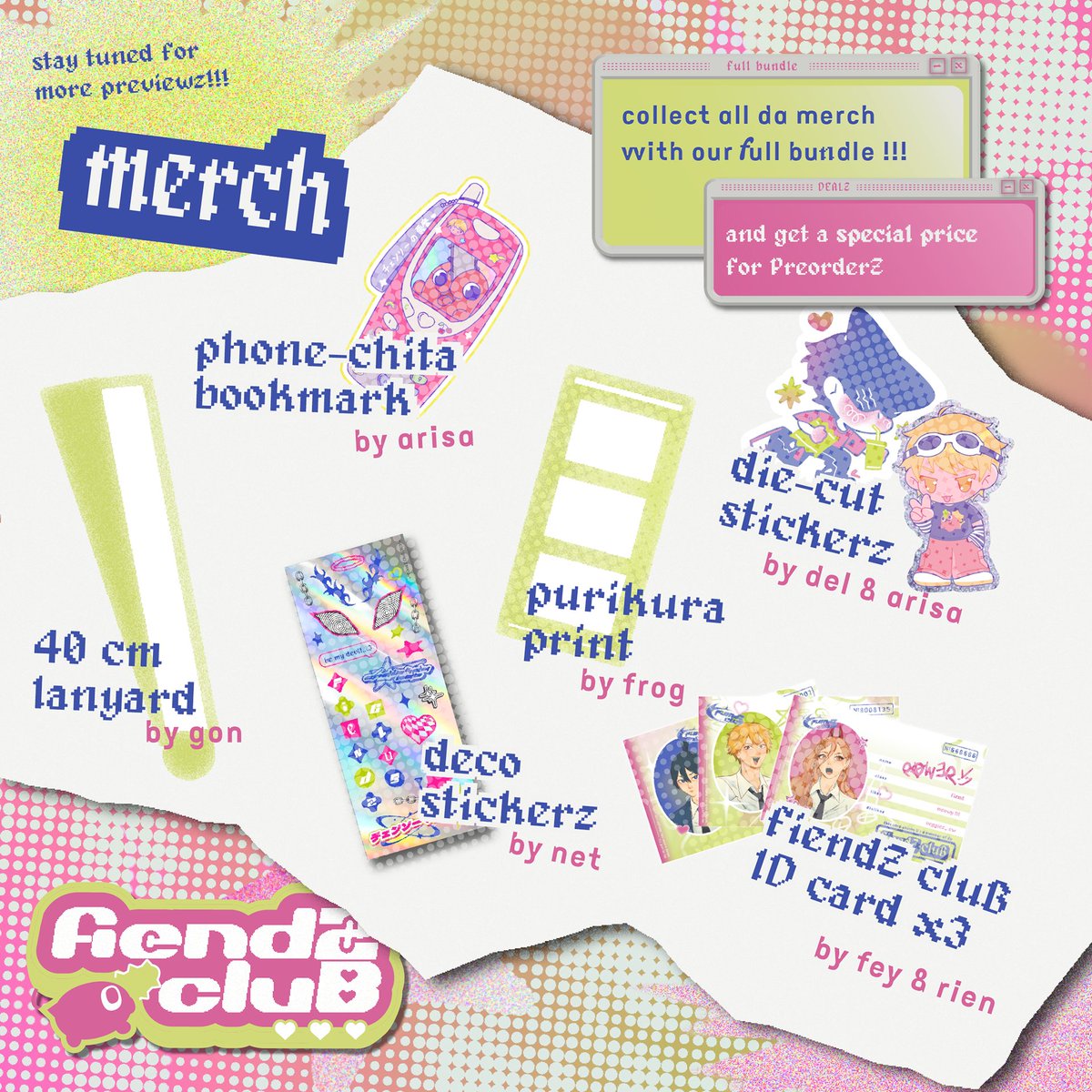 Grovel, human! The fiendZ cluB VIPs are here!!! 🦊⛓️💥
ID cards merch for CSM 2023 calendar~~
Photos by me, layout by <a href="/rienndin/">Rien 🌼</a> ❤️‍🔥
#chainsawman  #チェンソーマン