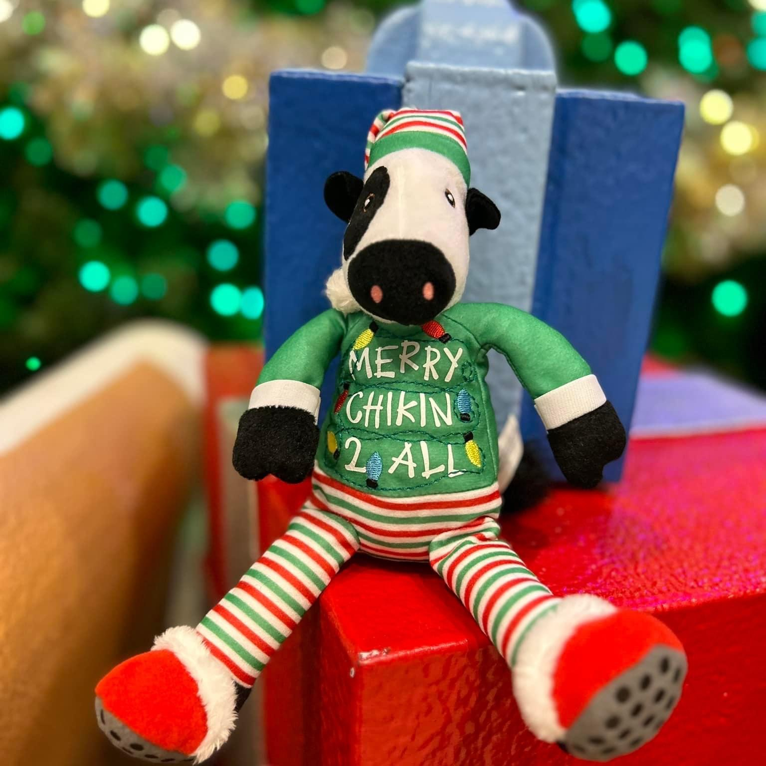 Chick fil A Christmas Ornament | Cow Gifts for Cow Lovers