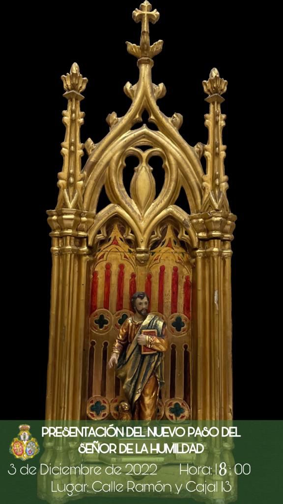 Humildad_Utrera's tweet photo. 🔴Mañana Presentación del nuevo paso misterio, que estrenará Nuestro Padre Jesús de la Humildad en la próxima salida procesional.
Lugar: Calle Ramón y Cajal 13
Hora : 18:00 https://t.co/4hcyD9WZVK