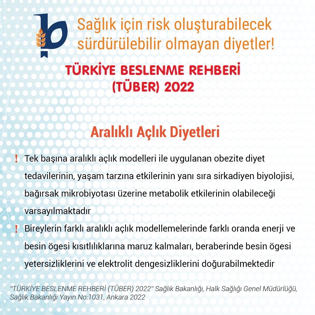 TÜBER 2022 yayımlandı. "Sağlık için risk oluşturabilecek sürdürülebilir olmayan diyetler" başlığını sizler için özetledik! Emeği geçen tüm hocalarımıza saygı ve sevgilerimizi sunuyoruz✨🤍 #diyet #beslenme #birbes #sağlık