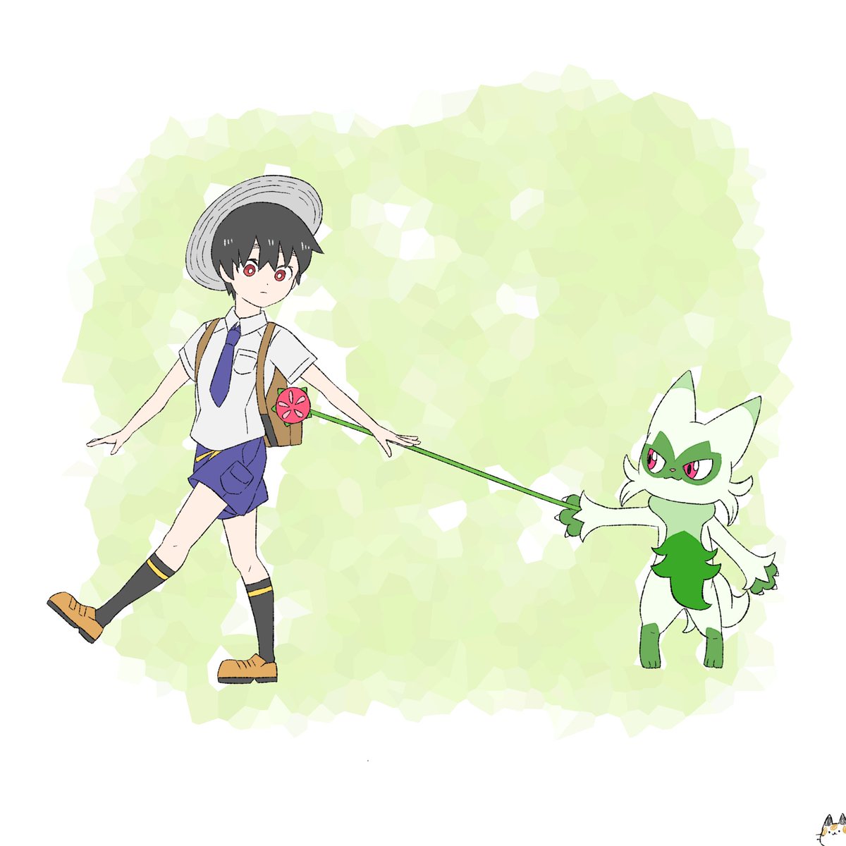 寝てるところ声かけるとツボミのヨーヨーを撃ち込んでくるニャローテ。 