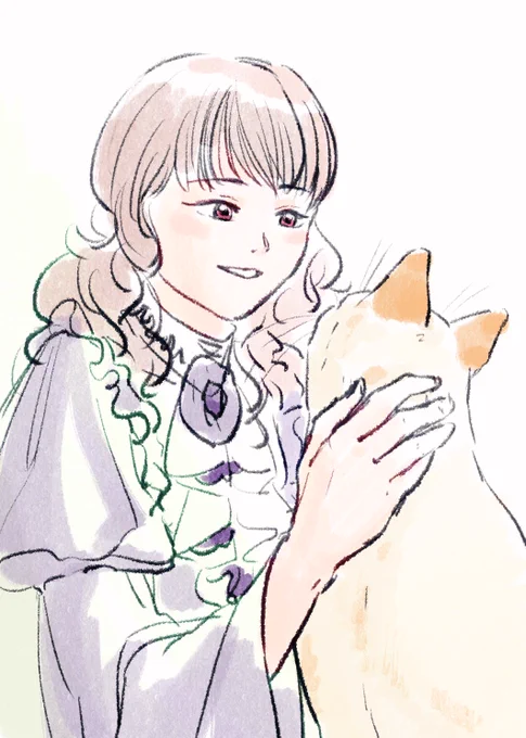 猫とリリーちゃ 