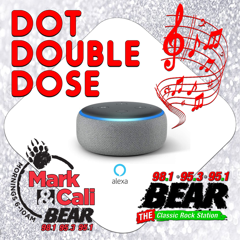 1BearRocks's tweet photo. Christmas Giveaway is here!  Win an Amazon Echo Dot. Listen to Mark &amp; Cali Mornings for details. https://t.co/HGRYs3SfNI https://t.co/OfOTgBkLXV