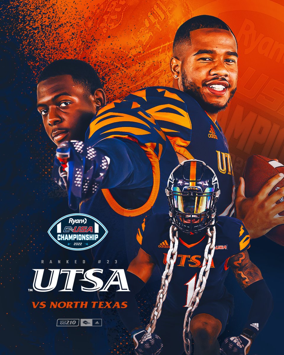 UTSAFTBL's tweet photo. 🚨GAME DAY🚨

C-USA Championship Game
🆚 North Texas
🕡 6:30 p.m.
🏟️ @Alamodome 
📺 @CBSSportsNet 
📻 @ticket760 
📊 https://t.co/OeZGw8u0co
🎟️ https://t.co/EkyfHaY0Qb
ℹ️ https://t.co/T8qezEBiyE

#210TriangleOfToughness 
#LetsGo210 | #BirdsUp 🤙

@HEB https://t.co/AAIsEAoLJX