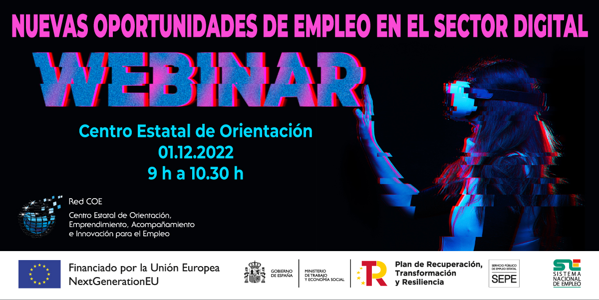 empleo_SEPE's tweet photo. 💻📲 Ya puedes acceder a la webinar “Nuevas oportunidades de empleo en el sector digital” 👉 https://t.co/LSHVX1I8nX https://t.co/Cdwb26Bzz3