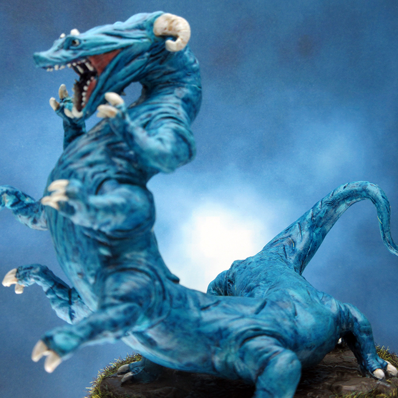 paintedminis's tweet photo. Painted D&amp;D Miniature Giant Behir. https://t.co/ECiJzOMEqr