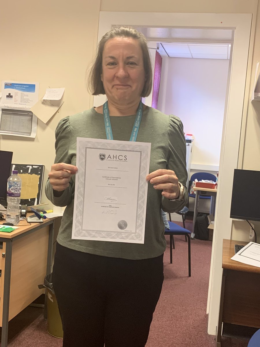 WHH Cardiorespiratory Department (@whh_cr) on Twitter photo Congratulations <a href="/C_Egraham/">CAROL GRAHAM</a> who has received confirmation of her equivalence to register as a Clinical Scientist with the HCPC.
Lots of work goes into this processππΌ ππΌ ππΌ
Well done Carol!!! A role model as always to the whole team! Congratulations <a href="/C_Egraham/">CAROL GRAHAM</a> who has received confirmation of her equivalence to register as a Clinical Scientist with the HCPC.
Lots of work goes into this processππΌ ππΌ ππΌ
Well done Carol!!! A role model as always to the whole team!