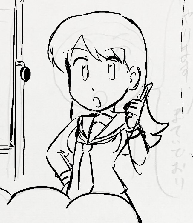 大井っちもみあげで誤魔化せないから調子悪い時は作画崩壊しがち(めっちゃ調子悪い) 