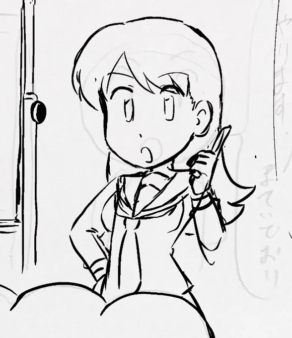大井っちもみあげで誤魔化せないから調子悪い時は作画崩壊しがち(めっちゃ調子悪い) 