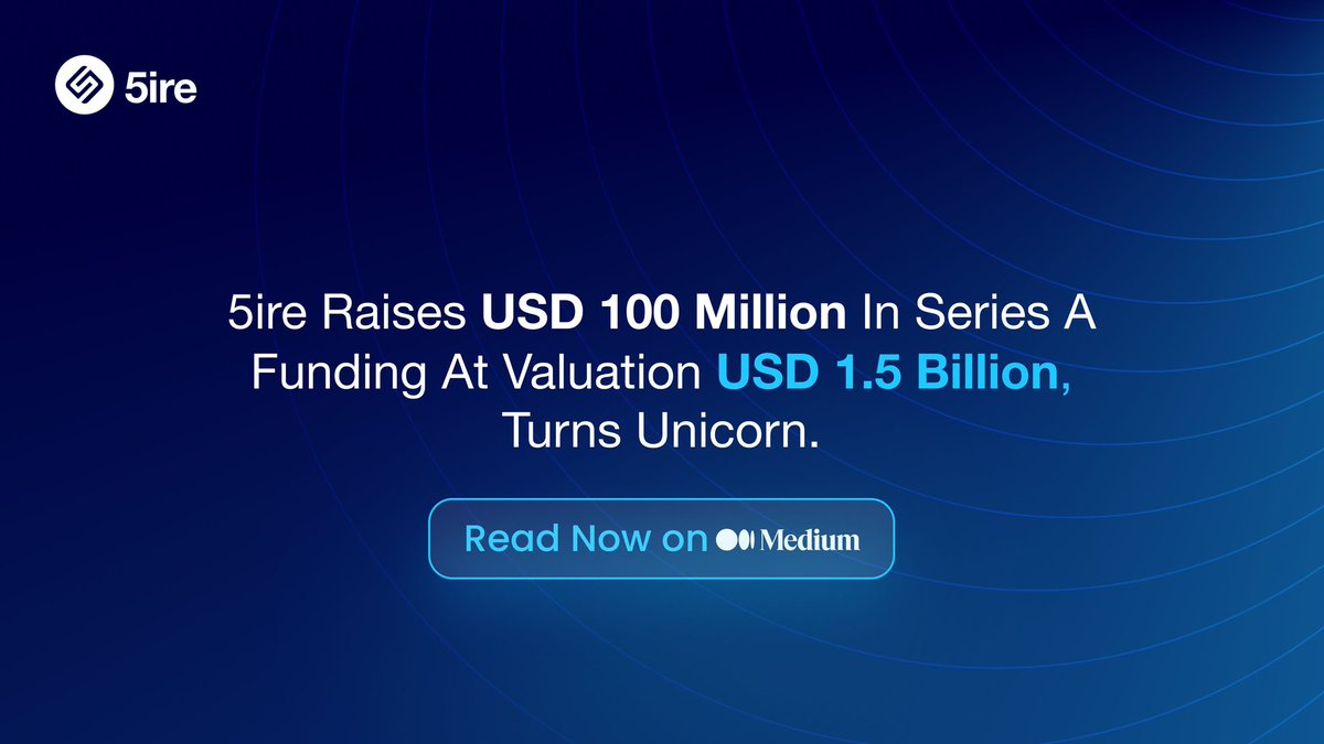CryptoTeluguO's tweet photo. 🏆 @5ireChain a Indian project announced Testnet

🏅5ire is a layer 1 blockchain
💰1.5B valuation with 125M funding
🪂if u join testnet u may be eligible for future Airdrop

👇How to participate in the testnet?
✅Submit the whitelist form(🔗👇)
✅Team will select

💙Like
🔁RT https://t.co/y1niVDkRhy