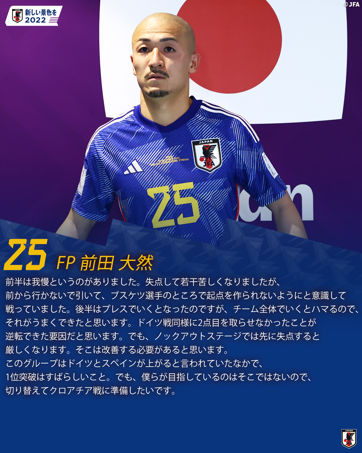 サッカー日本代表　25番　前田大然選手ユニフォーム(2022FIFA W杯) サッカー日本代表 🇯🇵 on X: 