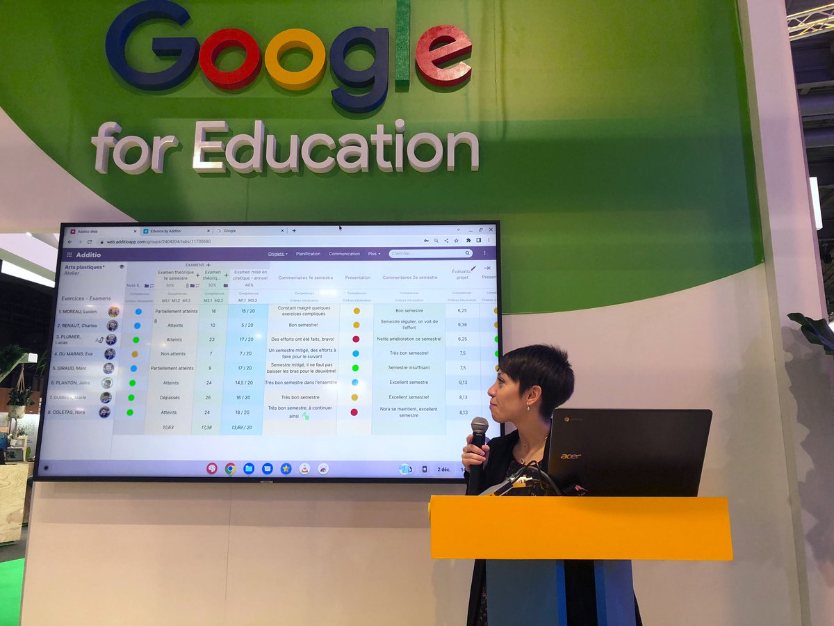 educationdigi's tweet photo. #EducatechExpo - Découverte de @AdditioApp et de son intégration à #GoogleClassroom https://t.co/Aszg2m1XoN