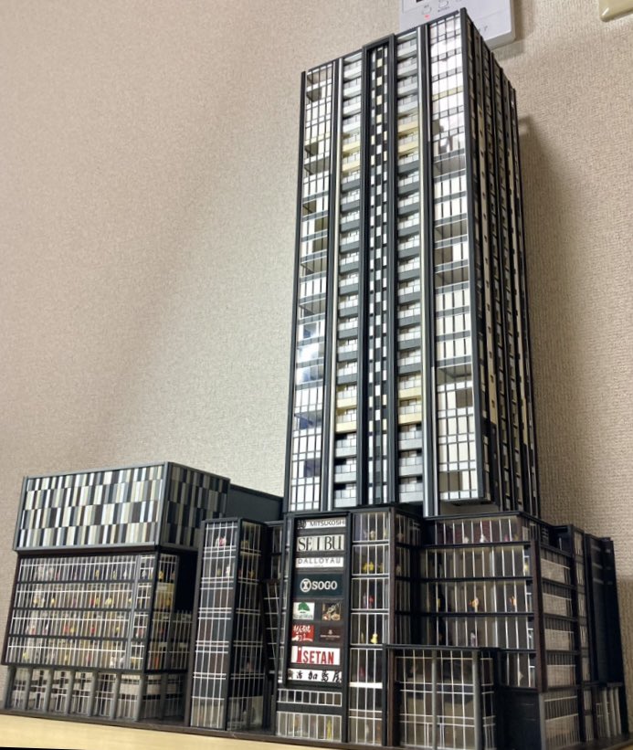 Nゲージ　自作ストラクチャー　超高層マンション　タワマン Nゲージ 自作ストラクチャー 高層マンション タワマン