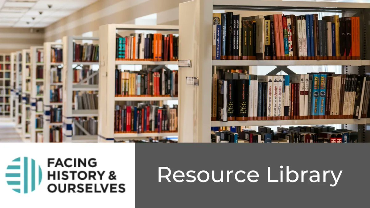 Facing History and Ourselves has a resource library with collections, full units, and mini-units that support learning about the humanities and current events: bit.ly/3XPcEnx #historyeducation