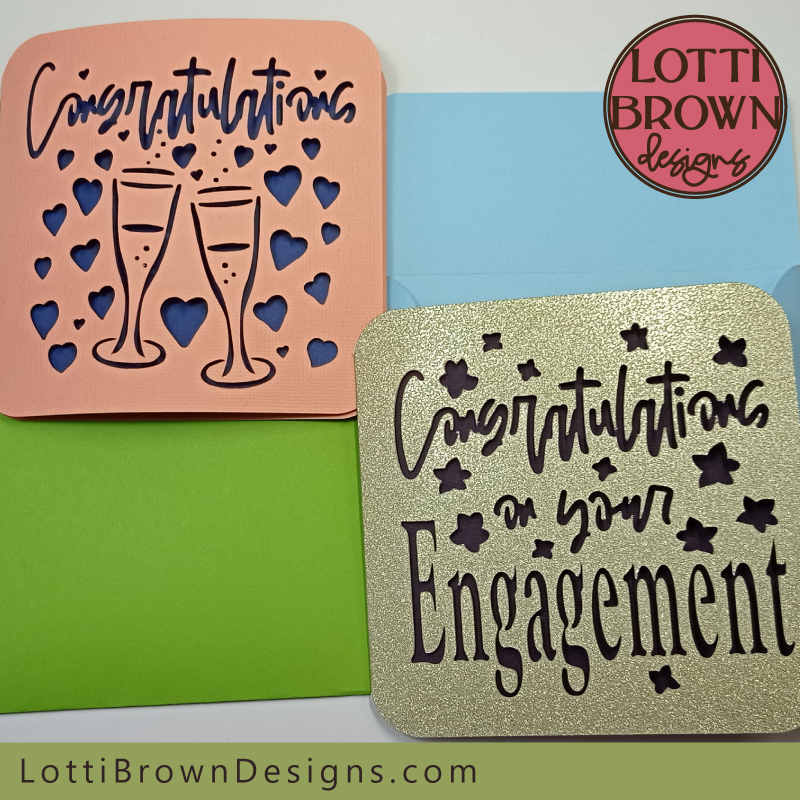 lottibdesigns's tweet photo. NEW in my Etsy store - engagement card templates for your cutting machine. 2 designs.
https://t.co/6MIrVt5XY7 #cricutprojects #cardmaking #cardtemplate #svgdxf #engagement https://t.co/lVOM31dWOC