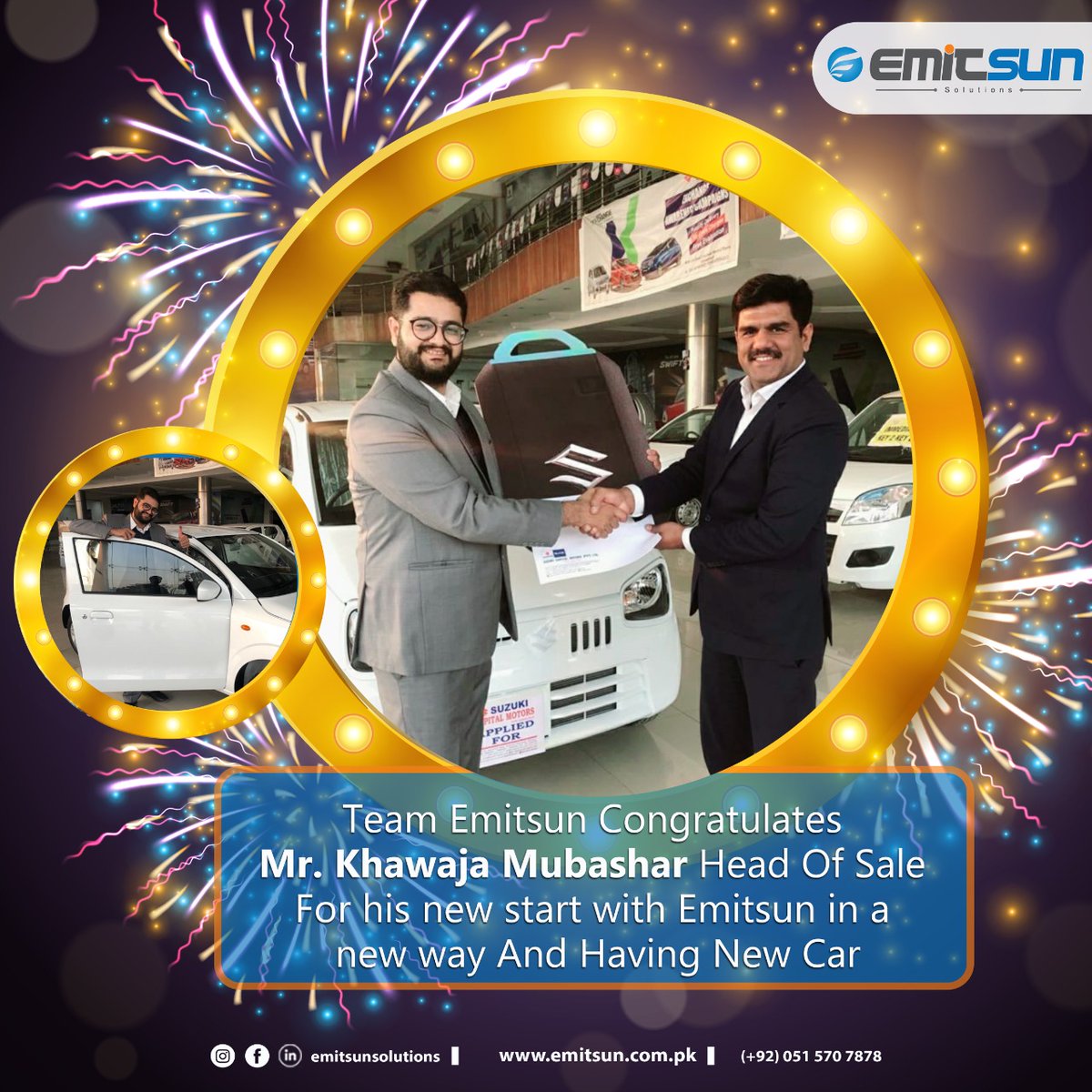 🎉Congratulations  Khawaja Mubashar  🎉    

        "Together We Grow"

That make Emitsun 's family always happy and motivated to do big.
#emitsunfamily #TogetherWeGrow #EmitsunSolutions #HVAC  #HVACmaintenance #HVACservice #HVAClife #HVACcontractor #HVACsupplier