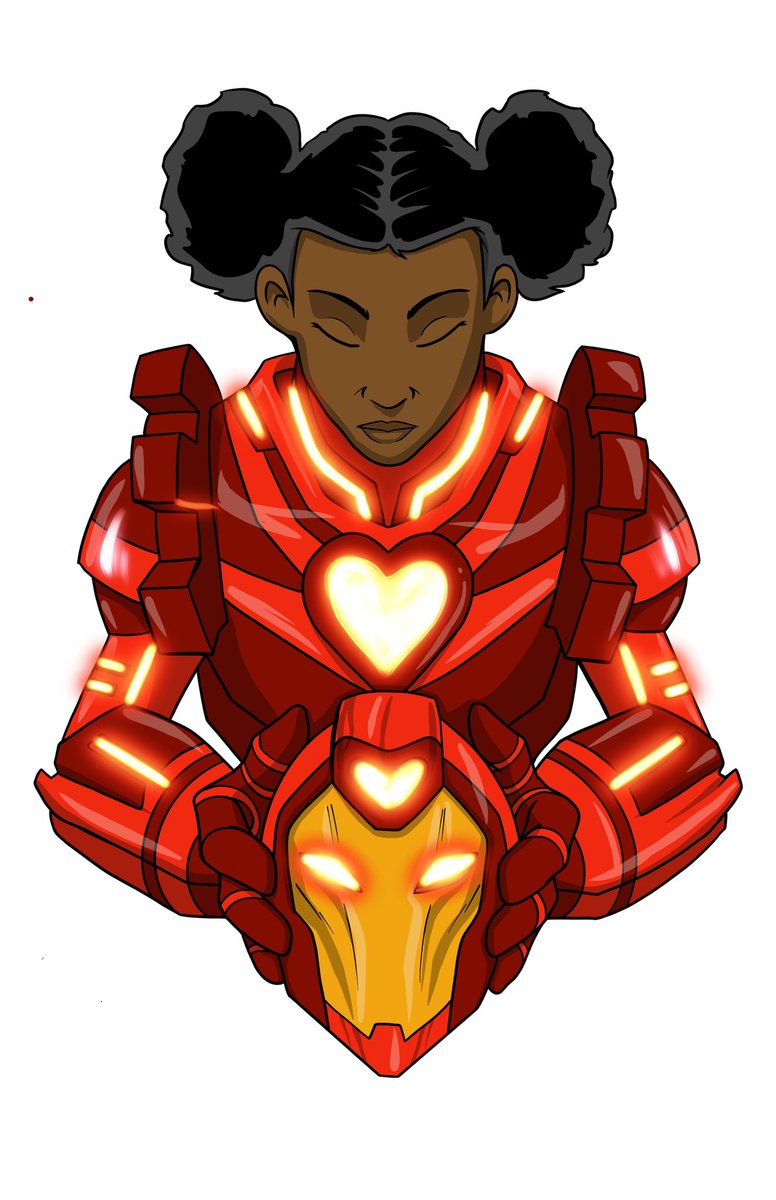 rtisticmayhem's tweet image. Iron Heart in full colour #WakandaForeverID #MarvelStudios #Disney #art #artwork #comicbooks #IronHeart #animation