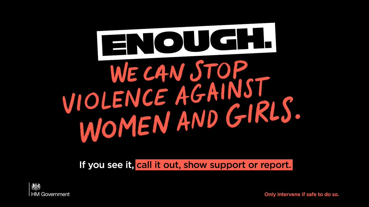 We can all help safely tackle violence against women and girls. 

By coming together and standing against abuse in all its forms, we can say ‘ENOUGH’. 

Find out more on the Government website ➡️ soc.devon.cc/oY4mn
