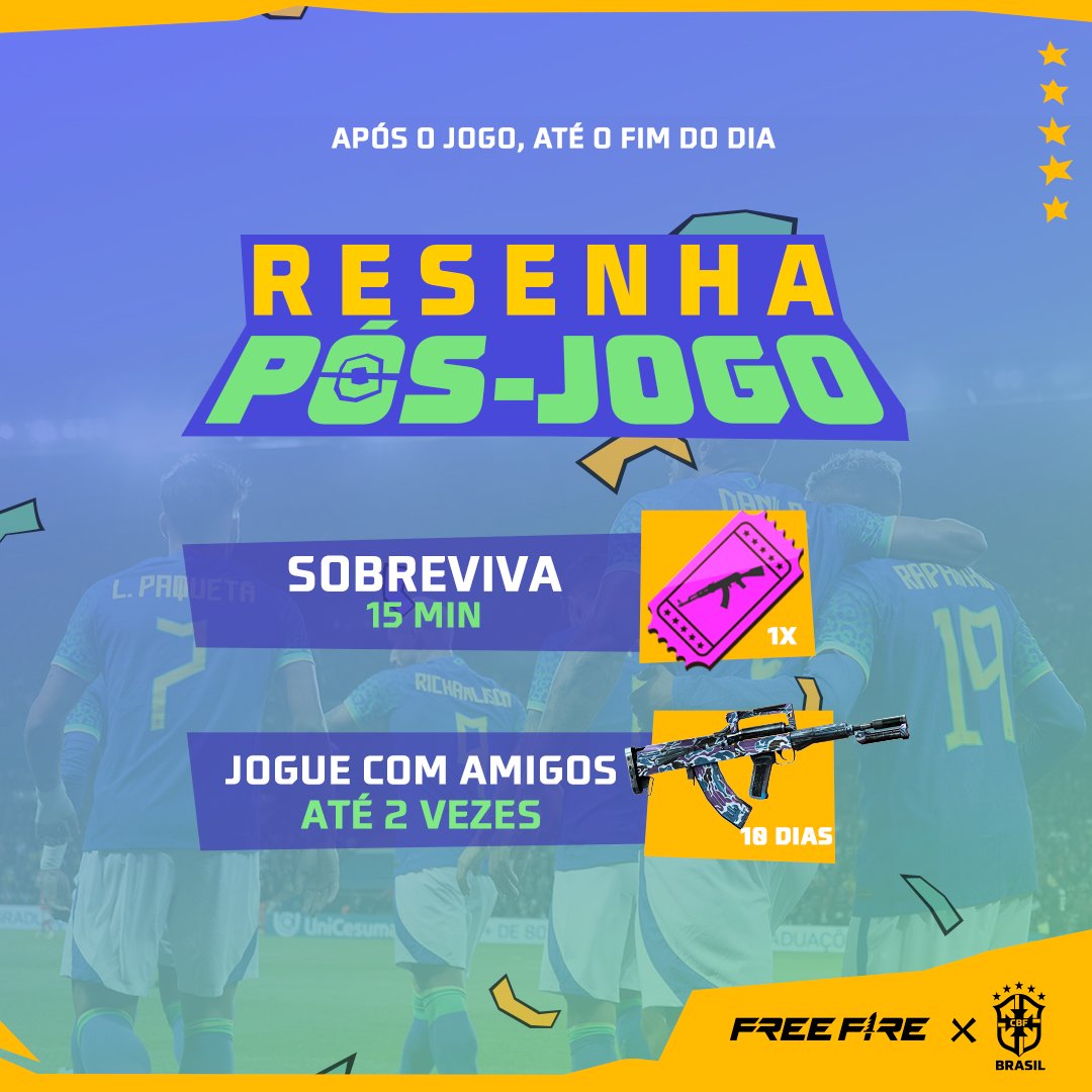 FreeFireBR's tweet photo. Se é dia de jogo, é dia de missão no Frifas também! 🔥 #TorcidaFF https://t.co/2IwAAPHcmi