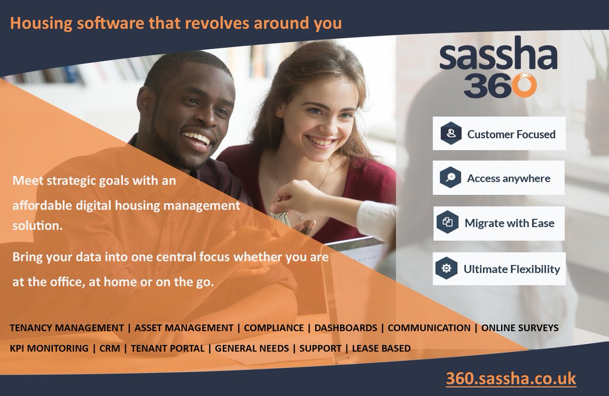 SASSHASoftware's tweet photo. We are excited to be exhibiting at #SmallerHousingAssociations virtual conference Tuesday 6th December.  Visit our stand for an exclusive SASSHA 360 discount!
#housingconference #socialhousing #HousingSoftware #DigitalTransformation https://t.co/nsK5wKhI2k