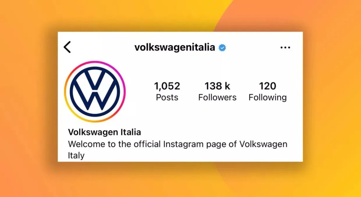 Volkswagen's hilarious Instagram branding fail… #volkswagenitalia, what a sentence 😂