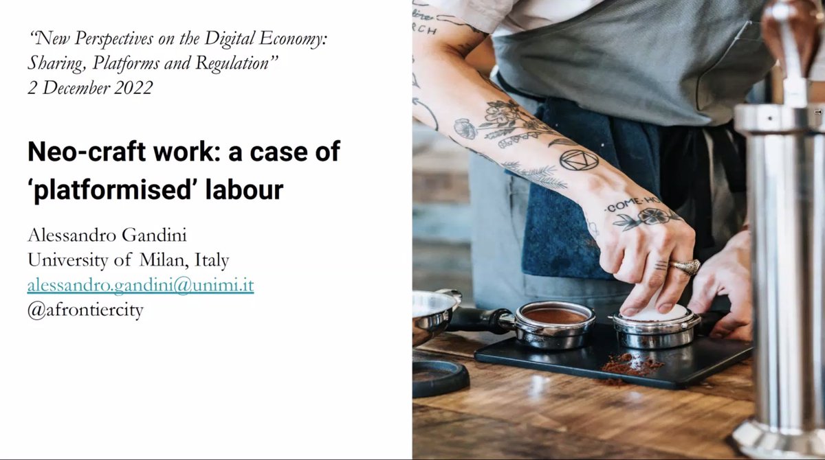 JWI_Digi_Econ's tweet photo. ๐ข Now opening Session 3: @afrontiercity (@lastatale) on โNeo-craft #Work: a case of #Platformized #laborโ ๐
#DigiEcon2022 #PLAMADISO @jwi_digi_econ
Attendance still possible โ DM us for access details โ
https://t.co/bVDF5KgikO