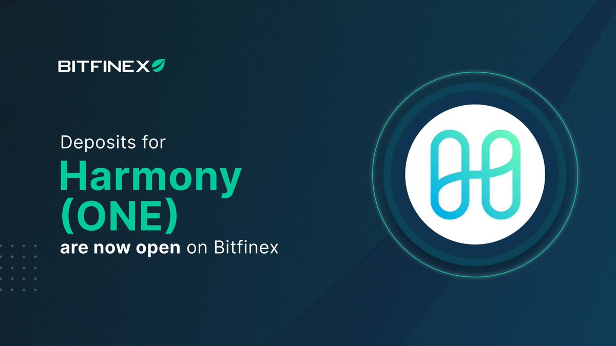 bitfinex's tweet image. The @harmonyprotocol is an open and fast layer-1 blockchain, aiming to build a safe and secure ecosystem for anyONE to join! 🥳

💫 Harmony’s native $ONE token is now available for deposits at #Bitfinex! 

Discover when you can start trading ⬇️
ow.ly/xOQJ50LTw7G