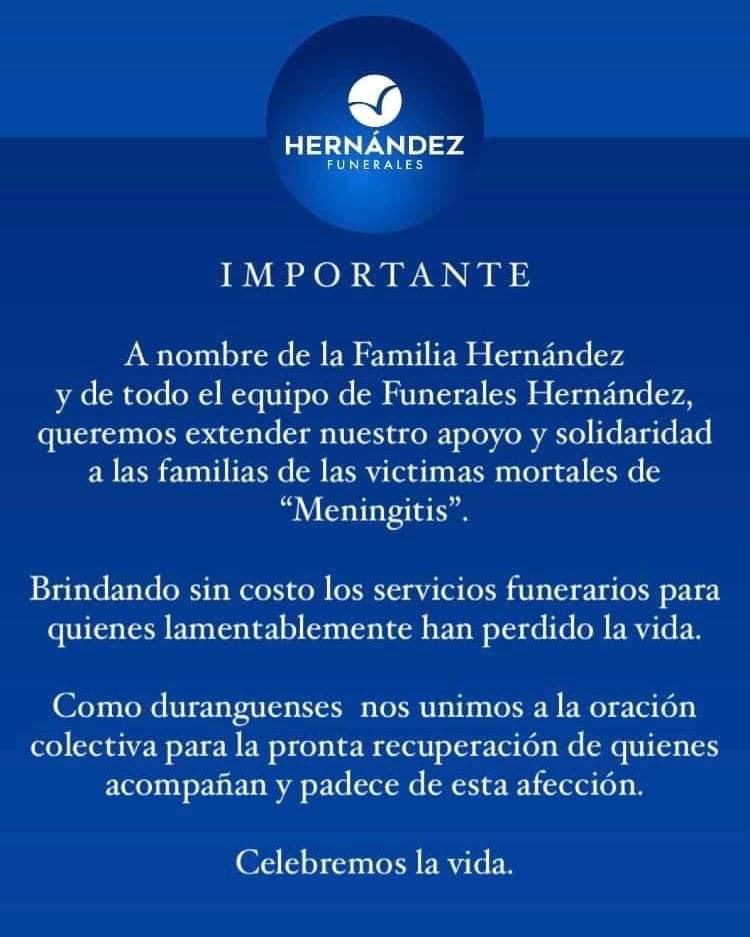AntonioMierG's tweet photo. En momentos tan difíciles como el que atravesamos, se merece un sincero reconocimiento a la familia Hernández, y a su empresa @FuneralesDgo, por este acto tan grande de solidaridad, generosidad y bondad. https://t.co/I6eS0MizfE