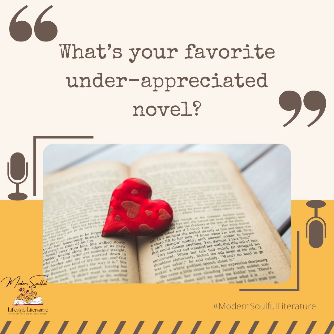 SoulLiterature's tweet photo. Good morning #WritingCommunity 
" What’s your favorite under-appreciated novel? "
#FreewriteFriday
 #modernsoulfulliterature #modernsoulfulbooks #goddessdortheabooks #authors #author #writers #books #writer #writing #writingcommunity #writerscommunity #authorlife... https://t.co/znQiyjcSzS