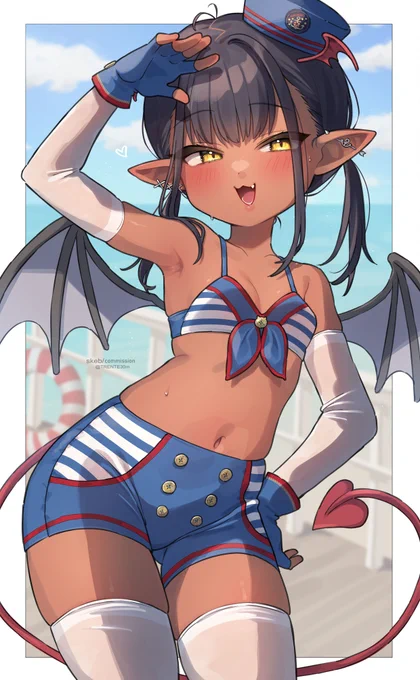 skeb絵ですうちの子ちゃん…! 