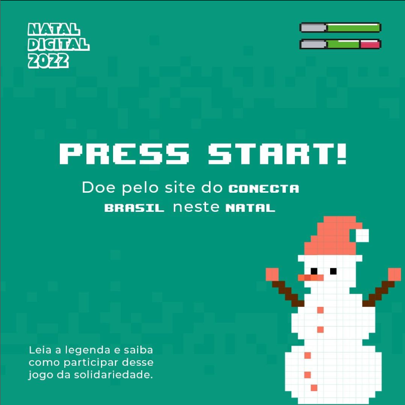 instconectabr's tweet photo. Vamos começar a participar desse jogo da solidariedade?
É só entrar no link da nossa bio e doar o quanto puder. Fácil, né?! Então, vamos dar esse START e fazer o Natal de várias famílias mais feliz! https://t.co/aYvHLoGf35