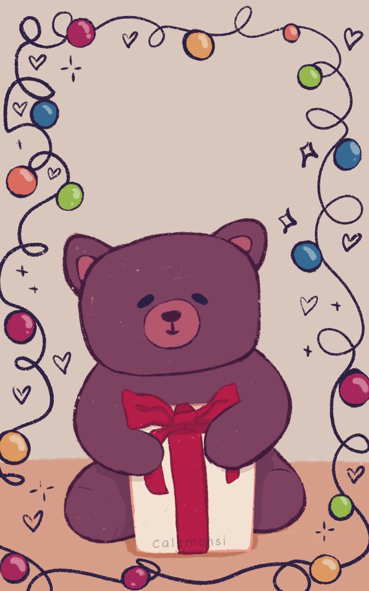 Gift 🐻 December Phone Wallpaper 

finally finished all 12 bears ⭐️✨ 