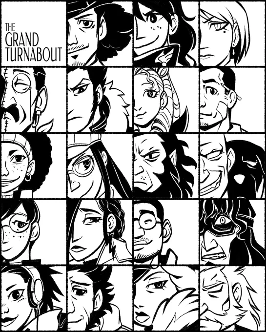 @TurnaboutCinema [ ace attorney / aai2 ] + a very hefty behind the scenes...

(feel free to color the portrait linearts w/ credit &lt;3) 