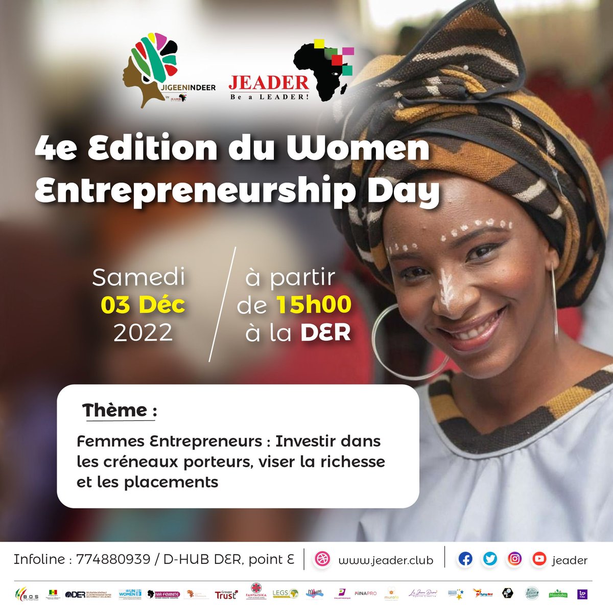 mafantadiallo's tweet photo. La 4ème édition du moment entrepreneurship day ce samedi à la DER. 
FEMMES ENTREPRENEURS : INVESTIR DANS LES CRÉNEAUX PORTEURS, VISER LA RICHESSE ET LES PLACEMENTS #WED2022 https://t.co/jRE4tqbBuM