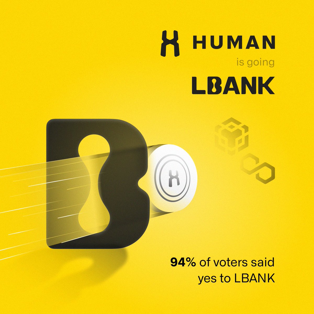 The HUMAN community has VOTED 🗳✅

94% voted YES to listing $HMT on <a href="/LBank_Exchange/">LBank.com</a> 

#Vote #Web3 #DeFi #Community