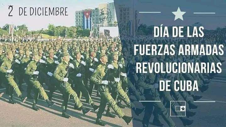 Muchas felicidades a nuestras gloriosas Fuerzas Armadas Revolucionarias en su 66 aniversario. 
#CubaEsAmor #66DeVictorias
#MatancerosEnVictoria 
<a href="/DiazCanelB/">Miguel Díaz-Canel Bermúdez</a> <a href="/DrRobertoMOjeda/">Dr. Roberto Morales Ojeda</a> <a href="/MMarreroCruz/">Manuel Marrero Cruz</a> <a href="/RPolancoF/">Rogelio Polanco Fuentes</a>