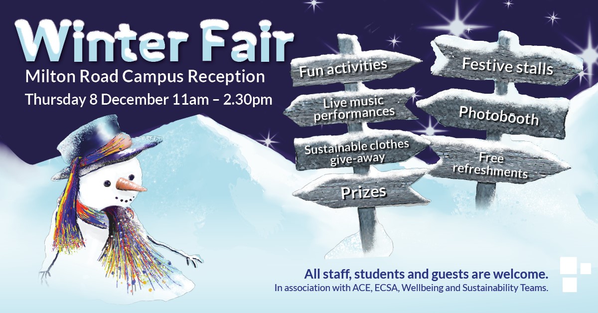 EdinCollege_Int's tweet photo. Calling all festive folk - have you heard about our Winter Fair at Milton Road next week?
 
We have a selection of fun (and sustainable) stalls and activities including hand-made gifts for sale, a choir and a fashion show to enjoy and many more! https://t.co/F8EgPcSQFH