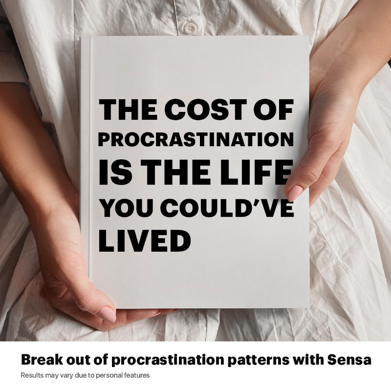 SensaHealth's tweet photo. Procrastination is not laziness. It’s an emotional regulation problem that can contribute to stress and anxiety. Explore science-based techniques to overcome procrastination and feel better.
