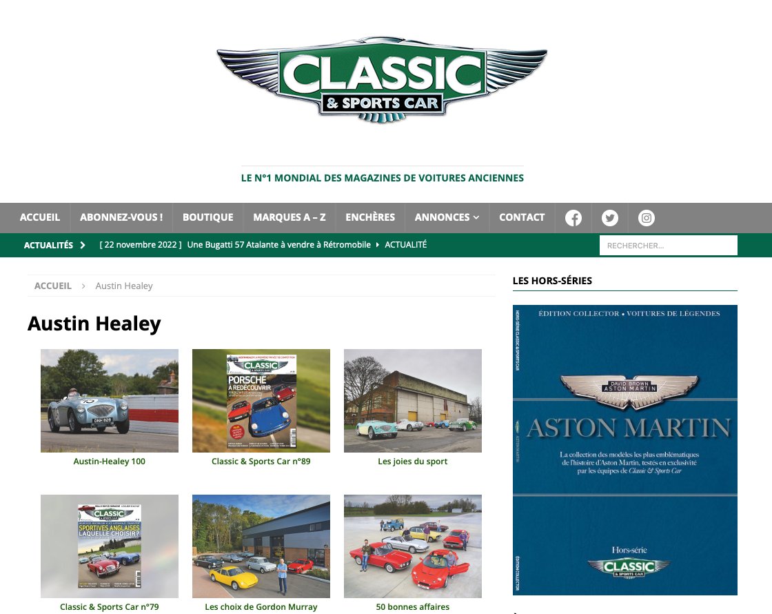 CandSC_France's tweet photo. Le site de Classic &amp; Sports Car vous propose un index alphabétique des marques automobiles qui vous permet de retrouver un article consacré à votre constructeur ou modèle préféré :
https://t.co/ANPZhp11wo https://t.co/Es5fpQEvm3