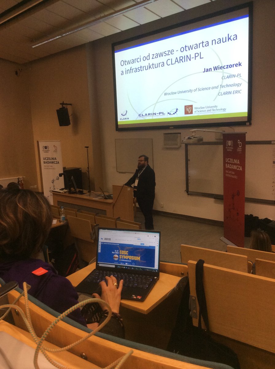 Pomorska Konferencja Open Science - CLARIN otwarty od zawsze - CLARIN open since forever :) <a href="/clarineric/">CLARIN ERIC</a> <a href="/politechnikagda/">Politechnika Gdańska</a> #openscience #openaccess #researchinfrastructure #eosc #clarin
