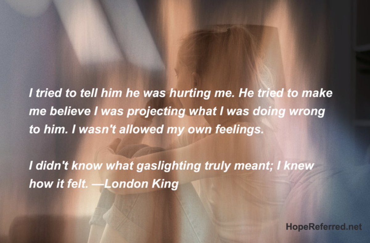 HopeReferred's tweet image. Gaslighting &amp;amp; abuse in marriage inflicts internal chaos, confusion, division, depression, anxiety, PTSD, &amp;amp; loss of identity. 

You're not weak. You're not crazy. You matter!