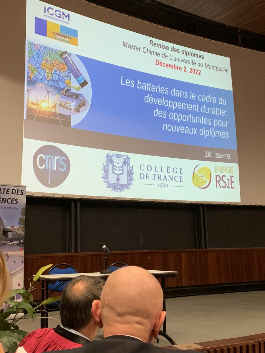 Jean-Yves WINUM (@jeanyveswinum) on Twitter photo Cérémonie de remise des diplômes du master mention chimie <a href="/FacsciencesUM/">Fac des Sciences UM</a> <a href="/umontpellier/">Université de Montpellier</a> conférence de J.M Tarascon, médaille d’or du CNRS 2022 <a href="/CNRS/">CNRS 🌍</a> <a href="/CNRS_OccitaniE/">CNRS Occitanie Est</a> @INC_CNRS Cérémonie de remise des diplômes du master mention chimie <a href="/FacsciencesUM/">Fac des Sciences UM</a> <a href="/umontpellier/">Université de Montpellier</a> conférence de J.M Tarascon, médaille d’or du CNRS 2022 <a href="/CNRS/">CNRS 🌍</a> <a href="/CNRS_OccitaniE/">CNRS Occitanie Est</a> @INC_CNRS