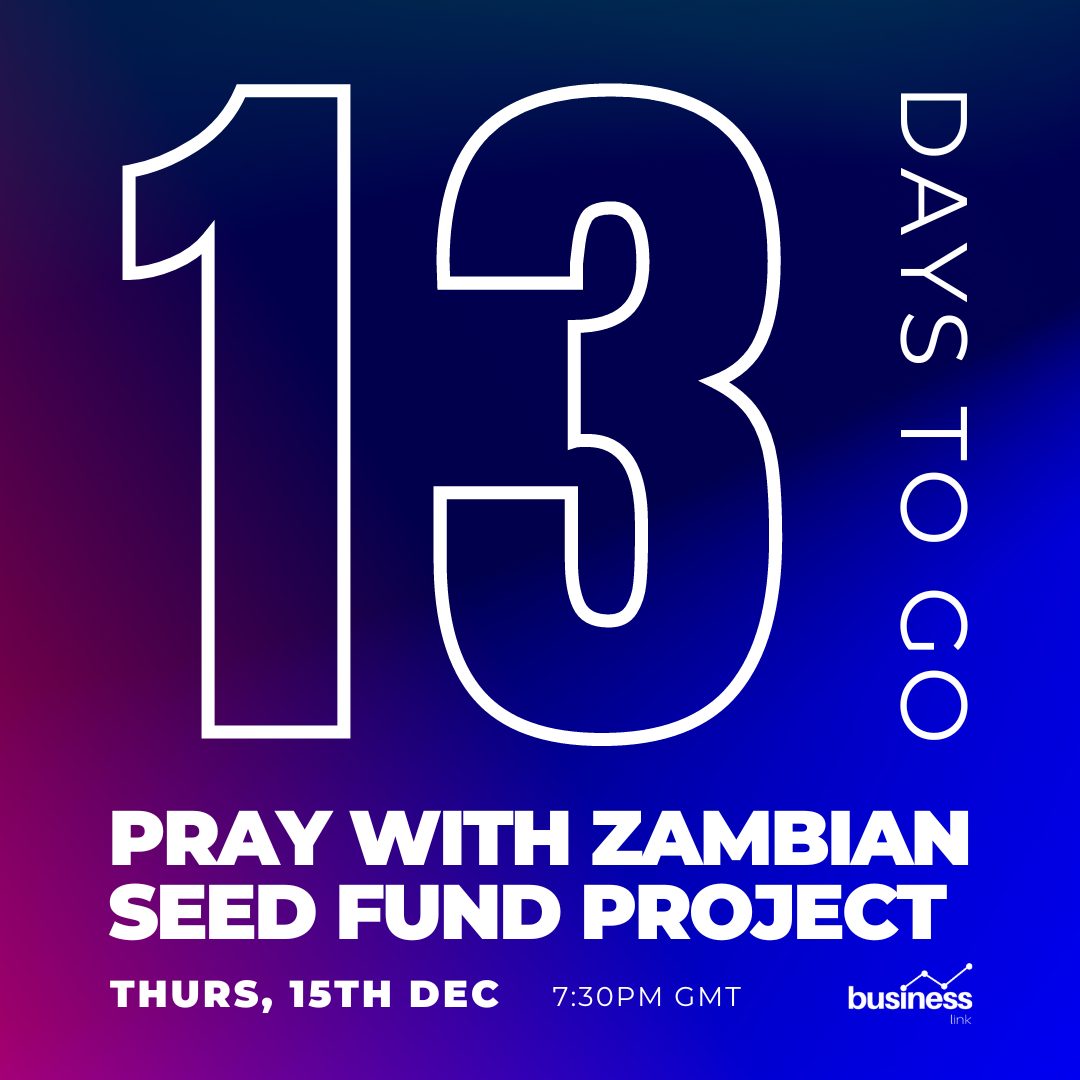 rmbusinesslink's tweet photo. JUST 13 DAYS TO GO!
On 15/12/22 we'll be on Zoom @ 7:30pm GMT (8:30PM CET) praying for those establishing the Zambian Chicken Farm, supported thru our Seed Fund initiative.

INFO: https://t.co/07aEFvSFIj

#businesslink #businessasmission #businessformission #relationalmission https://t.co/WQTZI1Mm15