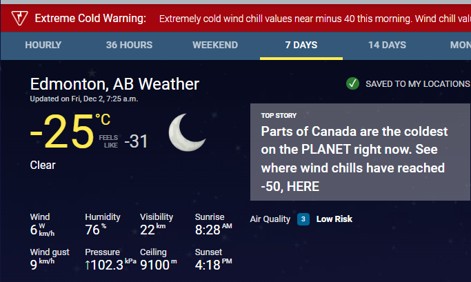 Anthony_Francis's tweet photo. #GM/#GA/#GE/#GN!
Oh, #Canada!
It is chilly out there, #Canadian #gamer! Make sure you got a fleece blanket over your shoulders and a hot beverage on your desk today!
#Web3 #gaming, #Crypto, #NFTs, #CryptoNews, #News, #Weather, #ColdAsFuck, #FAFO, #MrDip https://t.co/wvxCjrBsPn