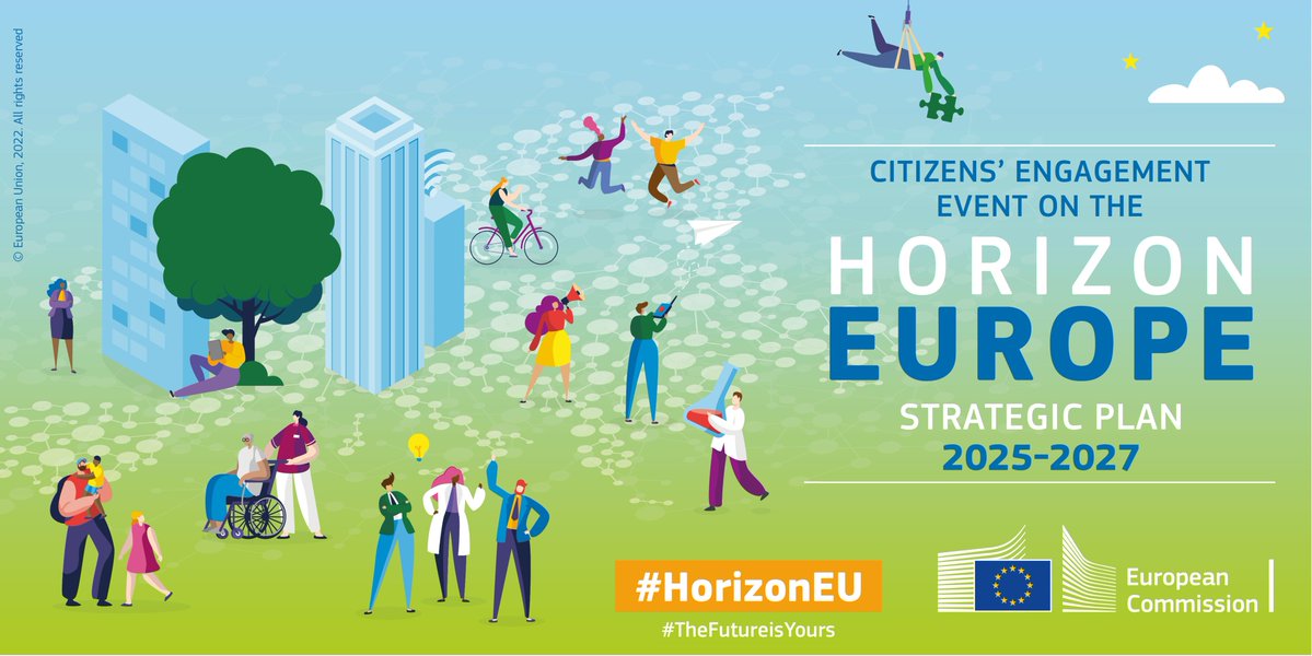 EU citizens help us shape the future of #HorizonEU research & innovation! Green transition, digital & tech transformation, EU resilience & cohesion: we want to hear what your priorities are! Discover more about our strategic plan! 👉europa.eu/!RghHjg #TheFutureisYours