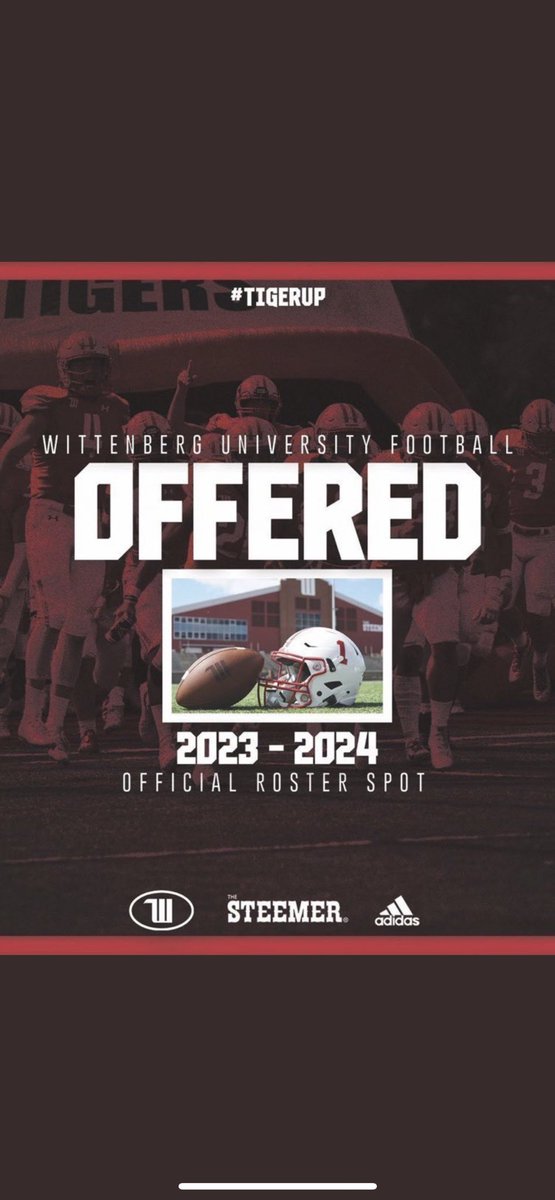 After a great conversation with <a href="/CoachAaron6/">Coach Dwayne Aaron</a> I’m blessed to receive a offer from Wittenberg University @CoachGoodwin34 <a href="/OBPhoenix/">Phoenix Athletics</a>