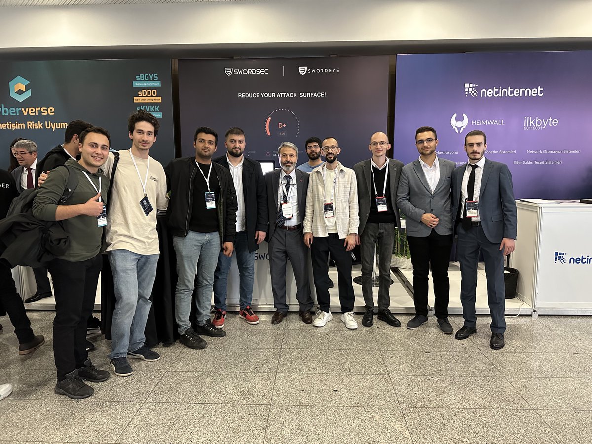 Sword_Sec's tweet image. 30 Kasım - 02 Aralık tarihleri arasında düzenlenen Siber Güvenlik Haftasını tamamlamış bulunuyoruz. Standımızı ziyaret eden ve emeği geçen tüm katılımcılara teşekkür ederiz. #siberguvenlikhaftasi #icwc2022 #cybersecurity