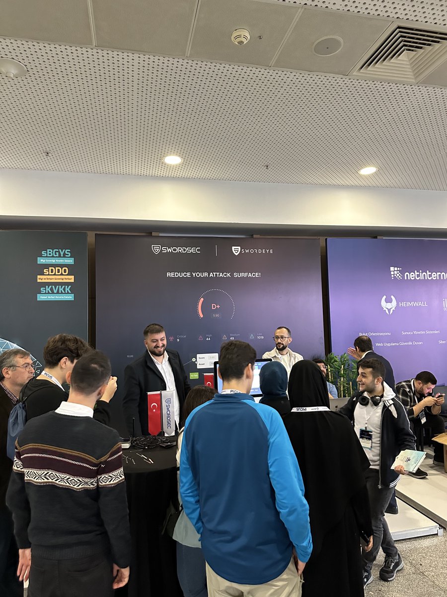 Sword_Sec's tweet image. 30 Kasım - 02 Aralık tarihleri arasında düzenlenen Siber Güvenlik Haftasını tamamlamış bulunuyoruz. Standımızı ziyaret eden ve emeği geçen tüm katılımcılara teşekkür ederiz. #siberguvenlikhaftasi #icwc2022 #cybersecurity