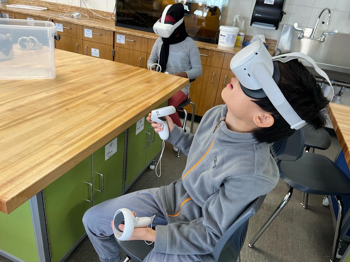 MrWaltersSTEM's tweet photo. How do we reward ourselves for our weeks of Buckthorn removal? A fun day of STEM stations, of course! 5th grade got to explore STEM through team activities, robotics, VR, Pinball, and more! Needless to say, they loved it. 
@oakridgemagnet #Stem https://t.co/vTgHJPDDSK